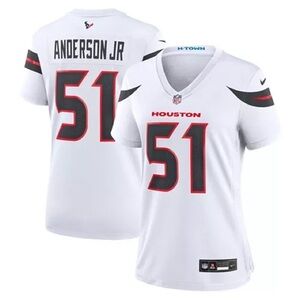 *NWT* Houston Texans Nike Road Game Jersey - White - Will Anderson Jr. - Womens